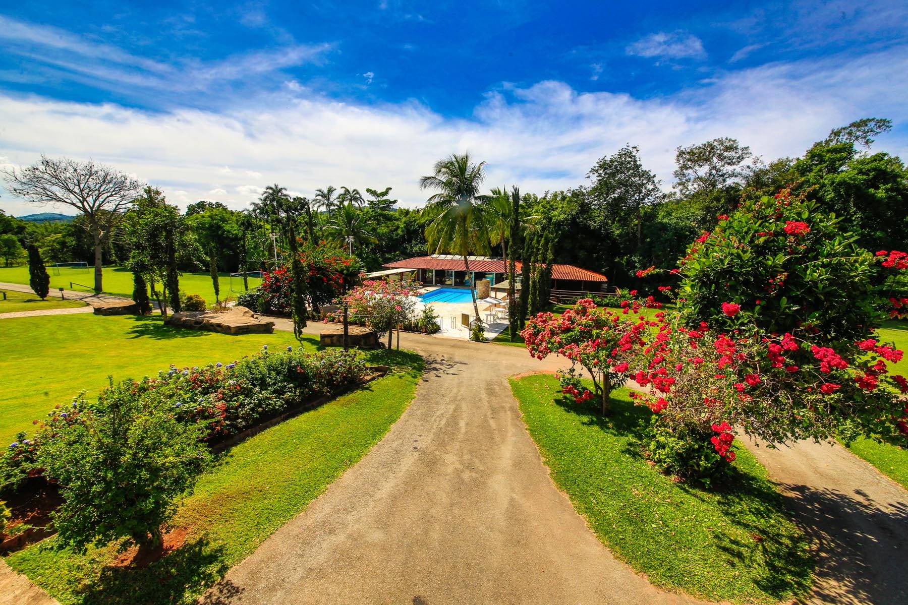 Vista panorâmica do Hotel Fazenda Granja Glória